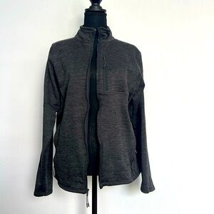 North Face Dark Gray Full-Zip fleece jacket